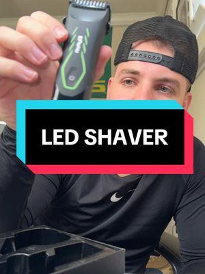 I have never seen a shaver with an LED light before 👀 #shaver #shaveitoff #shaveroutine #shaveasmr #hygene #mensgrooming 