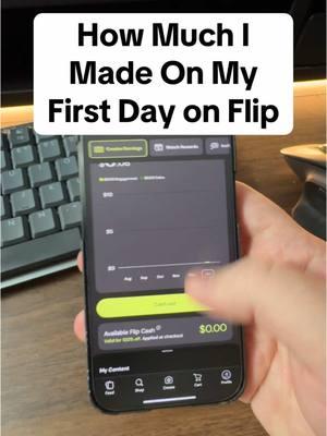 How Much I Made On My First Day on Flip #flip #tiktok #tiktokban #fliptips #onlinemoney #flipapp #viraltiktok #viralvideo #fypage 