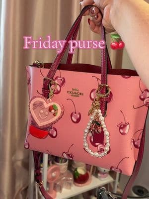 Hoping this isn’t our last pack my bag here 😭😭🩷 @Coach  #coach #packmybagwithme #whatsinmybag #whatsinmypurse #purse #pursetok #pursecollection #pursecollector #purseessentials #cherries 