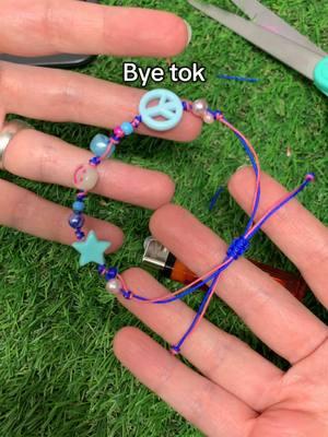 Byetok just after I learned how to tie a square knot. #byetiktok #massfollowing #fyp #abcxyz #bracelets #beadmath #squareknot #preppybracelets #adjustablebracelet #beads #smallbusinessowner 