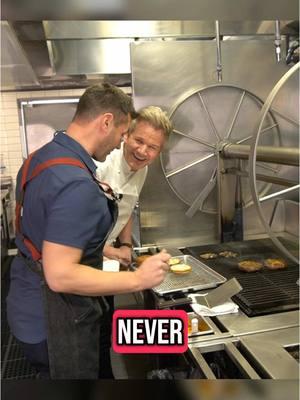 It’s hard to keep up with Chef @Gordon Ramsay in the kitchen! Quick clip of our segment with #GordonRamsay at the new Gordon Ramsay Burger at @flamingovegas 🍔 stay tuned for the outcome in an upcoming TV episode. The restaurant is huge with a strip side patio. #chefgordonramsay  #lasvegas #flamingolasvegas #gordonramsayburger #vegasrestaurants #hamburger #food #hellskitchen #celebritychef @Sean McAllister 