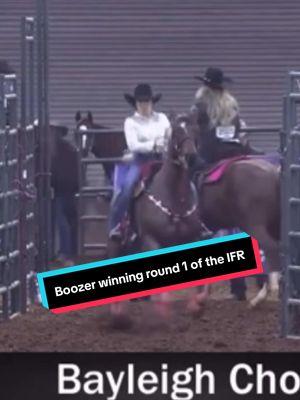 Bottom of the ground, dead last out and Boozer rallied to pulled off the round 1 win!!!! He is such a good boy and Kevin was the best pony horse!! #bayleighchoate #westerngirly #ifr #rodeo #fyp #tjrstinsonblue #barrelracer #barrelracer #foryou #horses #foryoupage #barrelhorses 