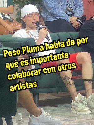 Peso Pluma habla de por qué es importante colaborar con otros artistas #pesopluma #pesoplumafans #grupofrontera #musicamexicana #regionalmexicano #fup 