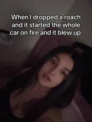 Now if a roach falls in a car I freak tf out 🤣🤣🤣. #weebtiktok #badasskids #burntthebacon 