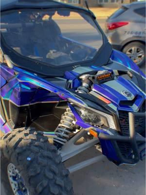 Wrap holographic canam x3 Vinyl laminate 2.4 mils, high adhesive •4.0 mils, bubble free vinyl O #canam #wrap  #midland #odessa  #utvnation 