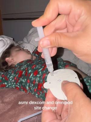 this might be our last double site change on tiktok 😥 #asmr #t1d #sitechange #dexcom #omnipod #type1diabetes #diabetic #type1 #t1dmom #asmrsounds #fyp 