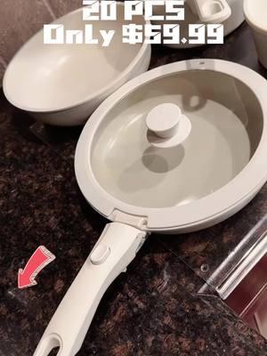 Nonstick cookware kits on sale-Only $59.99🥰#astercook #tiktokshopliveatfirstfind #tiktokshopjumpstartsale #kitchen 