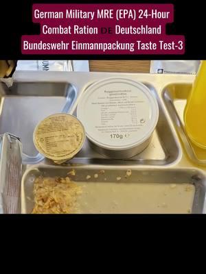 German Military MRE ( EPA ) 24H combat ration deutschland Bundeswehr Eimmannpackung taste test #german #military #mre #combat #ration #bundeswehr #taste 