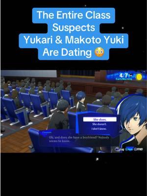 The Entire Class Suspects Yukari and Makoto Yuki Are Dating 😳 #persona #persona3 #persona3reload #p3 #p3r #yukari #yukaritakeba #makoto #makotoyuki #shuyuka 