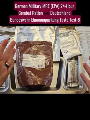 German Military MRE ( EPA ) 24H combat ration deutschland Bundeswehr Eimmannpackung taste test #german #military #mre #combat #ration #bundeswehr #taste 