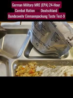 German Military MRE ( EPA ) 24H combat ration deutschland Bundeswehr Eimmannpackung taste test #german #military #mre #combat #ration #bundeswehr #taste 