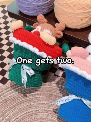 One gets two#hicrochet#crochet #crochetkit #learntocrochet #amigurumi #crochet #crochetkit #amigurumikit #learntocrochet #learncrochet #crochetforbeginners #amigurumiforbeginners #learnamigurumi #crocheting #kawaii #kawaiicrochet #instacrochet #amigurumilove #craftastherapy #plushies #amigurumiaddict #crochetaddict #crochetlove #crochetersofig