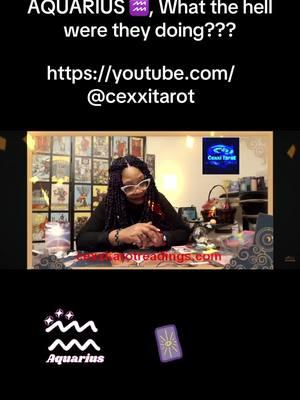 #Aquarius #bestinphilly #foryoupage #zodiacsigns #cexxitarot #tarot #cexxi #youtube #tiktok #instagram #twitter #gumroad #snitching #crosswatcher #twitch #astrology #Love #scoop #subscribe 