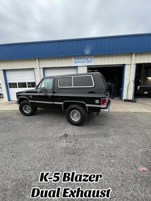 K-5 Blazer in our Wilmington Shop for Dual Exhaust W/ Factory Mufflers last week.. #henrysmufflershop #since1998  #customexhaust #mufflershop  #wilmington #wilson #raleigh #nc  #k5 #blazer #dualexhaust #oem  #squarebody #chevy #liftedtrucks #4x4 #suv #og #classic 