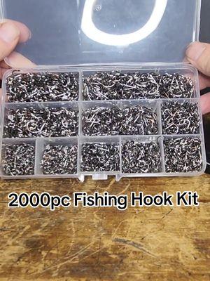 This Fishing Hook assortment has the hooks you need at a price you'll love. #burningriverbushcraft #fishing #fishtok #adventuresurvivalgear #survivalfishingkit 