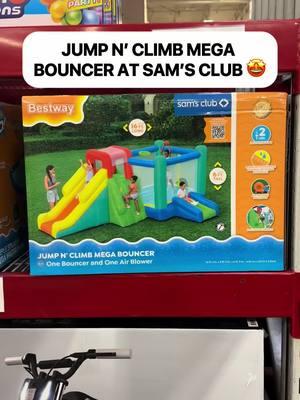 🤩 Jump N’ Climb Mega Bouncer at Sam’s Club! So fun for the kiddos! ($199.98) Features: - Reliable construction - 2 minute inflation time - Included air blower - Over 16’ long and 6’ tall #samsclub #samsclubfinds #bouncehouse 