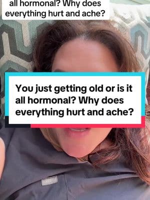 You just getting old or is it all hormonal? Why does everything hurt and ache? * This is general educational information not specific medical advice meant for any individual #musculoskeletalsyndromeofmenopause #inflammation #menopause #frozenshoulder #hormones #estrogen #thevagdoc