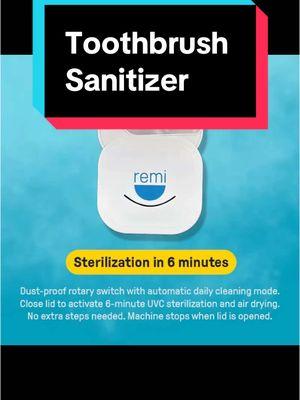 #sanitize #sanitizer #sanitizing #uvlight #uvtoothbrushsterilizer @ShopRemi #toothbrush #dentist 