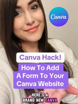 #creatorsearchinsights Canva Tutorial For Beginners - How To Add A Form To Your Canva Website Using This Brand New Canva App! 💁‍♀️ #canvatips #canvatutorial #canvahacks #canvadesign #canvaforbeginners #canvaforsmallbusinesses #canvaforbusiness 