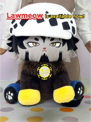 Lawmeow is available now! #trafalgarlaw #trafalgardwaterlaw #lawonepiece #onepiece #monkeydluffy #roronoazoro #onepieceedit #anime #animemerch #animeedit #plush #plushies #fyp 