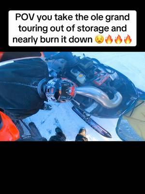 Clean your brake systems people😧 #skidoo #grandtouring #583 #snowmobile #fire #snowmobileonfire 