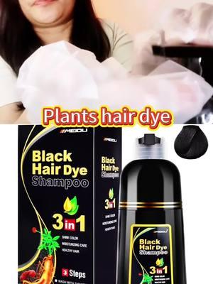 A very good plant hair dye😀😀😀 # options. Suitable for all ages #hairtok #hairdye #haircolor #kkm #hairstyle #hairdamagerepair #uban #Ubanrambut #rambut #hairstyle 