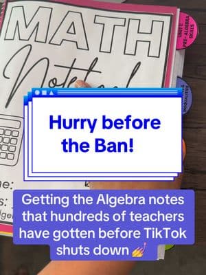 It’s 40% off ❤️ includes mini lesson, guidrd practicr, independent practuce and exit ticketd. 🔗 in bio or comment “algebra” below #mathteacher #mathteachersoftiktok #algebra #mathnotes #prealgebra 