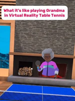 Grandma has some serious skills! You think you can beat her? #pingpong #tabletennis #virtualreality #elevenvr #eleventabletennis 