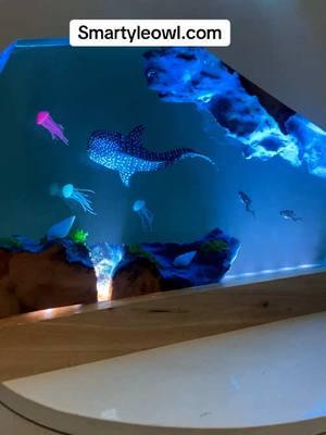 Gift for scuba diver🌊#epoxylamp #scubadiving #resinlamp #homedecor #whaleshark #homedecor #scubadive 