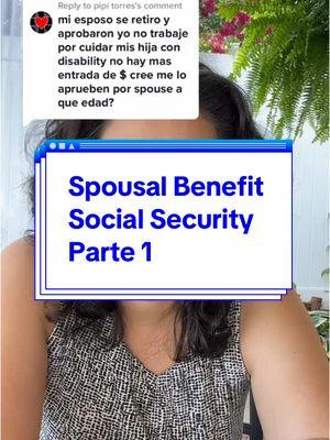 Parte 1 del Spousal Benefit para todos los nuevos seguidores.  Este video lo publiqué hace un par de años, los que me han estado siguiendo desde entonces tal vez lo han visto antes. #latinoscreandowealth #latinvestor® #educacionfinanciera #socialsecurity #socialsecuritybenefits #beneficiosdejubilacion #socialsecurityretirement #finanzaspersonales #latinosenusa #spousalbenefits #socialsecurityspousalbenefit 