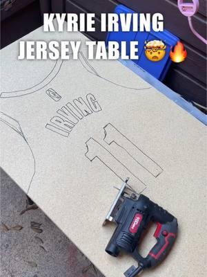 Back in 2023 right before Kyrie got traded from the Nets. I was hurt a lil cause I wanted the team he was on to be accurate. I mean it was for a short time lol . #customtable #art #custom #ban #sayinggoodbye 