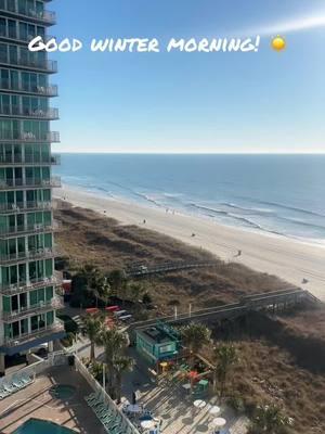 Winter mornings at the Beach.  #winter #beachmornings #goodmorning #myrtlebeach #january 