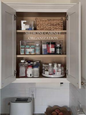 Organizing this kitchen one 👏🏻 cabinet 👏🏻 at a time 👏🏻 and it feels sooo good. & how cool is this lazy Susan?! The wedge containers can lift in and out, so I put our most used medicine in it for easy access.    You can find everything 🔗 in my b i 0! #amazonhome #amazonfinds #organizationfinds #kitchenorganization #cabinetorganization @Amazon @Amazon Home @YouCopia 