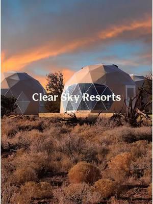 Whether you head to the Grand Canyon resort or the newly opened Bryce Canyon resort, these magical domes are such a unique way to explore the region🌵🏜️ 📍Clear Sky Resorts 📸:  @Clear Sky Resorts @arfa @good eats only nyc #grandcanyon #skydome #coolhotels #glamping 