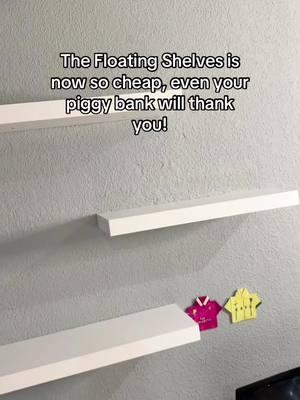 Floating shelves. Super easy installation and they look super good #floatingshelves #tiktokmademebuyit 