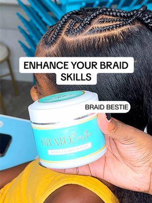 ENHANCE your braiding skills with BRAID BESTIE 🎊🎉 Sleek, polished braids with clean parts and brilliant shine 🚫 No frizz, no residue, no turning white. 😃🙌🏽 STOCK UP NOW‼️  L|NK IN B|0 #kidbraidstyles #kidstyles #novemberlovebraids #braidtutorial #hairstylingproducts #naturalhaircare #braidgel #partingtutorial 