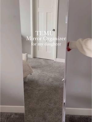 Perfect storage mirror for my daughters room 🪞✨ Download TEMU app and enjoy $100 coupon with code🔍dth3799. App new users only with qualifying orders! T&C applies. 🔗 in my bio #temu #temufinds #temuhaul #viral #fyp #trending #pov #homedecor #homefinds #makeupmirror #temuhome #organizedhome 