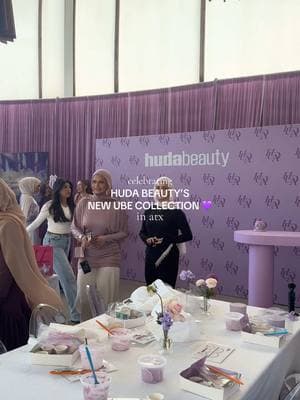 Come with me to my first brand event with @Huda Beauty to celebrate their new UBE Collection💜  What a dream! Thank u Huda😚 #hudabeauty #brandevent #ubecollection #makeup 