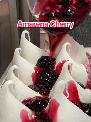 Sweet Cream Gelato with Amarena Cherry #gelato #icecream #cherry #amarena #amarenagelato #amarenacherries #fyp #viralicecream 