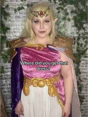 I made this dress #zelda #zeldacosplay #legendofzelda #loz #lozcosplay #legendofzeldacosplay #ocarinaoftime #princesszelda #princesszeldacosplay #majorlink #majorlinkherospurpose #herospurpose 