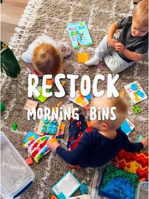 Let’s talk morning bins 🤩☀️ These do not have to be complicated. You don’t even need to go out and buy anything! Use what you have around your house! 🤘🏼 I like to incorporate different skills and interests by putting in different types of puzzles, prewriting practice, pre-reading skills, creativity, and imaginative play.  But you don’t have to do that, just use a variety of things that your children has interest in. It’s that simple 😘  Why use a morning bin? These are a great screen free option for early mornings when you still need to make breakfast, finish getting ready for the day, finish a workout, they woke up too dang early, or you just need a minute to yo self sis to get something done 🤪 Ya feel me?! 😜 I’m so hopeful that showing you these makes you feel like it’s possible for you to do too! 🫶🏼 If you are looking for a closer more detailed look into these bins, I have 5 detailed reels showing exactly what I put in my morning bins. Scroll down to find them! 🩷 #fyp #fypシ #homeschool #slowmotherhood #preschoolathome #toddleractivities #montessori #sahm #homeschoolmom #montessoriathome #preschool #preschoolactivities #morningbasket #morningbins #morningactivity #morningactivities #montessoripracticallife #montessoriactivity #montessoritoddler #montessoripracticallife 