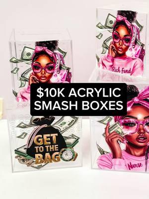 Let’s get to the bag and save these coins in style with a Money Smash Box! 💰✨ Sis, these have been my bestsellers all month, and don’t worry—I got the fellas covered too! If you’re in my Laser Academy, it’s time to show out! Ready to make your own 7-inch or 9-inch smash box? All the game you need is right there waiting for you. Let’s create and level up together! #savingchallenge  #10ksmashbox #smashbox #moneychallege #ppgacadmy  #newyear2025 #savingmoney #lasercutting  #omtech  #omtechlaser  #lasercutting  #howtosavemoney #saving  #5kchallenge