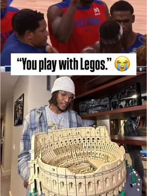 Why we dissing on players that play with legos #mylesturner #isaiahstewart #NBA #fyp #pistons #pacers #lego 