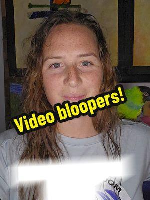 Gussy bloopers! 🤣🤦‍♀️#videobloopers #funnyvideo #parrots #sillyboy #conures 