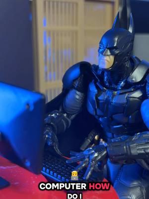 Computer: “won’t respond🖥️” . . #batman #batmanarkhamknight #dccomics #dcuniverse #warnerbros  . #kaiyodo #revoltech #amazingyamaguchi #stopmotion #actionfigures #figtok #figtokcommunity #figfam #toycommunity 