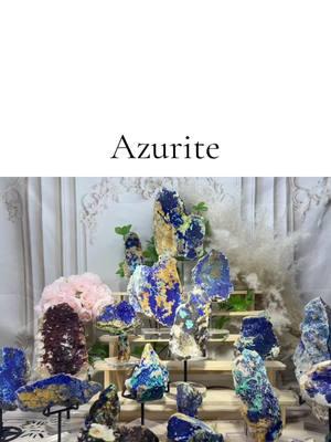 Different style of #azurite ,bright color and good price 💙💙💙#minerals #crystals #crystaltok #crystalshop #quartz 