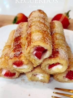 #Recuerdos #frechtoast #fresas #crema #recetas #Receta #recipes #yummy #postres #desayuno #pan #EasyRecipe #dessert #recetasfaciles #foryoupage #fy #f 