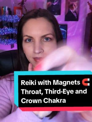 Throat Chakra, Third-Eye Chakra and Crown Chakra Balancing ✨ Reiki With Magnets 🧲 Consent to receive that sweet Reiki Energy #reikimaster #healing #chakrabalance #Thirdeye #crownchakra #throatchakra #thirdeyechakra #chakras 