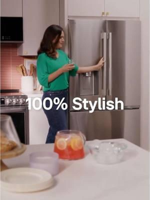 #TFW the refrigerator finally fits 😌❤️ With thinner doors and cutting-edge hinges, this Counter-Depth MAX™ refrigerator with Zero Clearance™ opens wide—even in tight spaces.