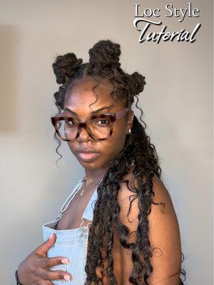 Loc Ponytail: DejaVuLocs.com Boho Curls: Organic Master Mix (Deep Wave) 😘 #dejavulocs #loctok #loctiktok #locstyles #locponytail #locstylesforwomen #DIYlocponytail #locstyletutorial 